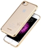 USAMS Kim Series Plating Crystal Clear TPU Back Case for iPhone 7 Plus Dark Gold