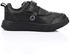 Air Walk Leather Boys Sneakers With Velcro Closure - Black