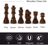 FITTO Magnetic Wooden Chess Set - Folding Board for Easy Storage and Transport