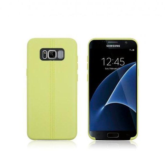Generic Double Lines Soft TPU Back Case - For Samsung Galaxy S8 SM-G950 - Green