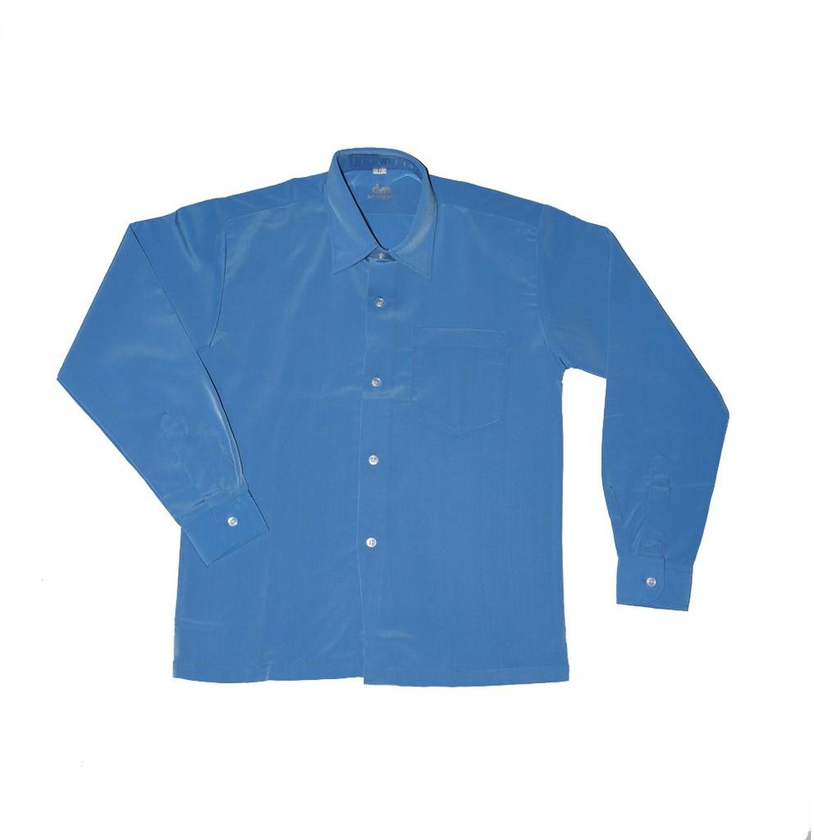 Cmjunior School Uniform Koshibo Prefect Long Sleeve Shirt - 7 Sizes (Blue)