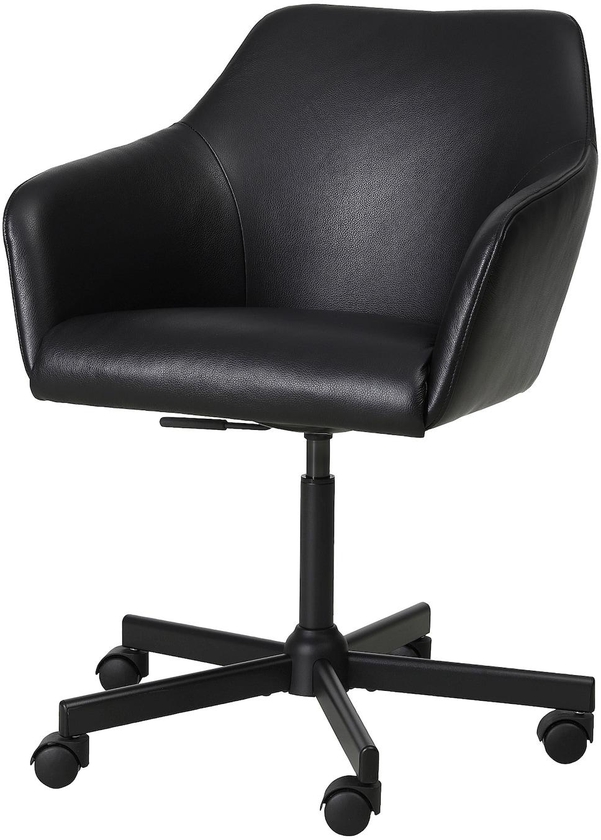 TOSSBERG / MALSKÄR Swivel chair - Grann black/black