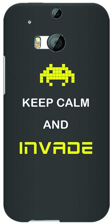 Stylizedd HTC One M8 Slim Snap Case Cover Matte Finish - Keep calm and invade