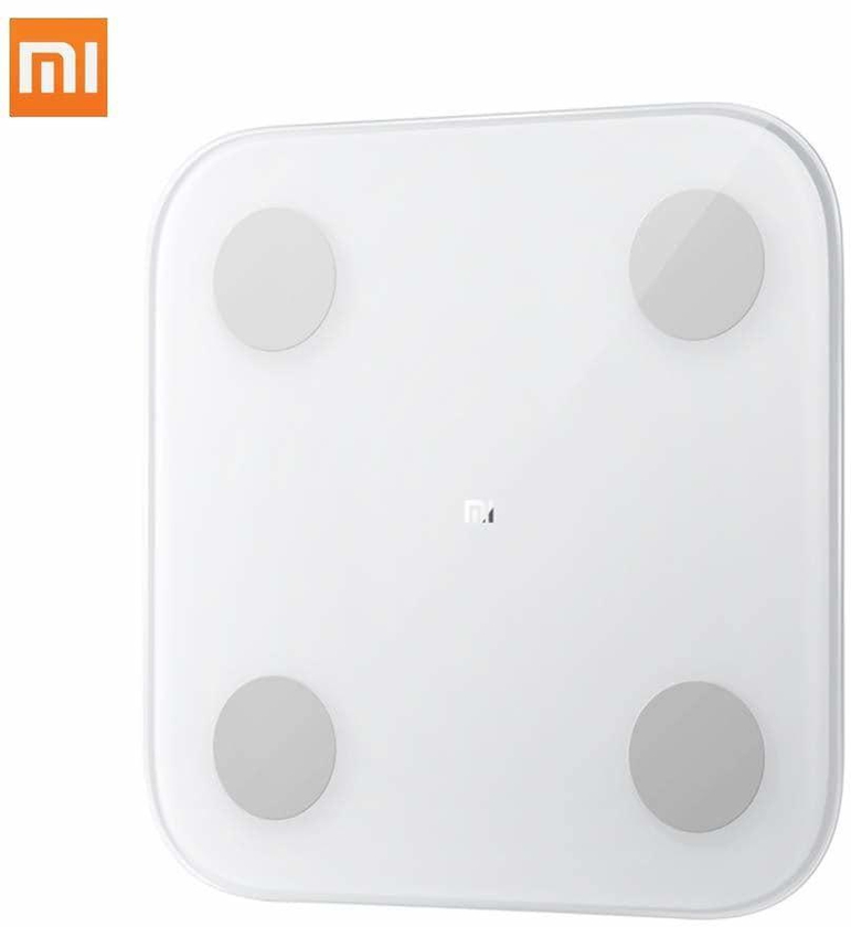 Xiaomi - Mi Body Composition Scale 2 My Fit APP Body Composition 2 Monitor with Hidden LED Display Big Feet Pad Global Version - White