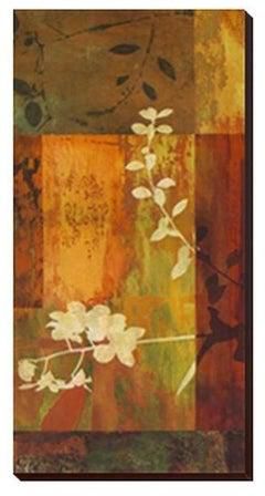 Decorative Wall Painting With Frame Brown/White 20x60centimeter