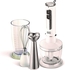 BLACK+DECKER 400W 4 In 1 Stainless Steel Stem Hand Blender With Chopper and Whisk White SB4000-B5,2 years warranty
