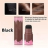 Hairline Powder Stick, 2PCS Hair Shadow and Root Touch Up Powder, Waterproof Hair Shading Sponge Pen Filler Powder for Cover Gray Hair Root, Hair Touch-Up, Thin Hair(Black)