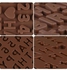 Silicone Letter Mold and Number Chocolate Molds Ton Silicone Alphabet and Number Cake Baking Mold Chocolate Ice Tray Embosser Cutter 3D Non-Stick Mold