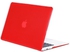Ozone Apple Macbook Air 11 Inch Cover Rubberized Matte Hard Case Cover For A1370 / A1465 - Red