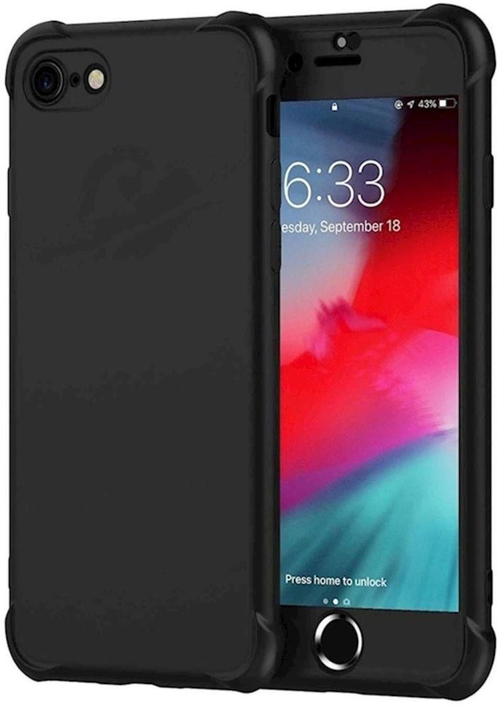 360 Degree Protective Case Cover For Apple iPhone 7 Black