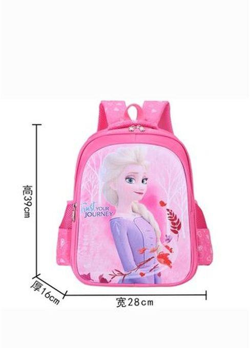Frozen Journey 3D PVC High Quality School Bag Backpack-L-42CM; M- 38CM
