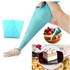 2PCS Silicone Reusable Icing Cake Pastry Decorating Piping Bag - 12" + 16"