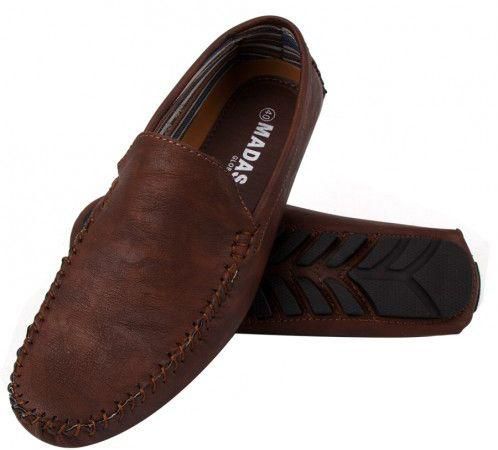 Madas Brown Loafers & Moccasian For Men