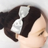 House Of Genevieve Double Satin Big Bow Alice Hair Band Kids Fashion Girls Hair Accessories - Grey / Khaki