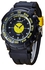Duoya Mens Watch Luxury Stainless Steel Sport Analog Quartz Modern Wrist Watch Yellow