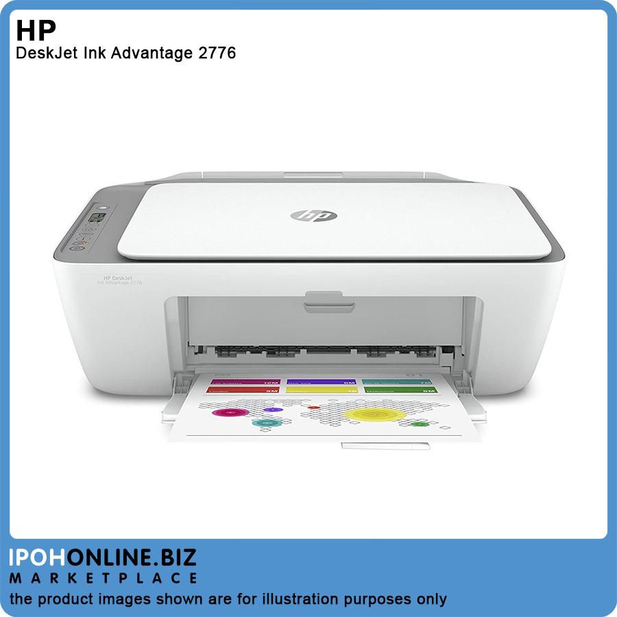 HP DeskJet Ink Advantage 2776 All-In-One Wireless Color Ink Print Scan Copy Printer