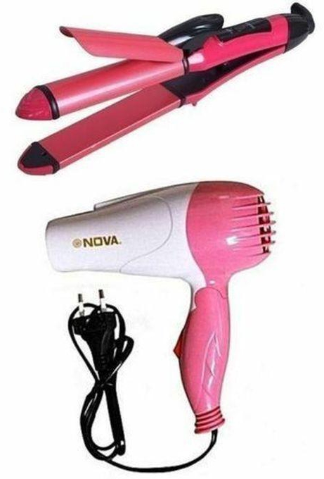 Nova 2 In1 Hair Straightener And Hair Dryer