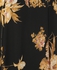 Black Floral Sheer Panel Maxi Dress