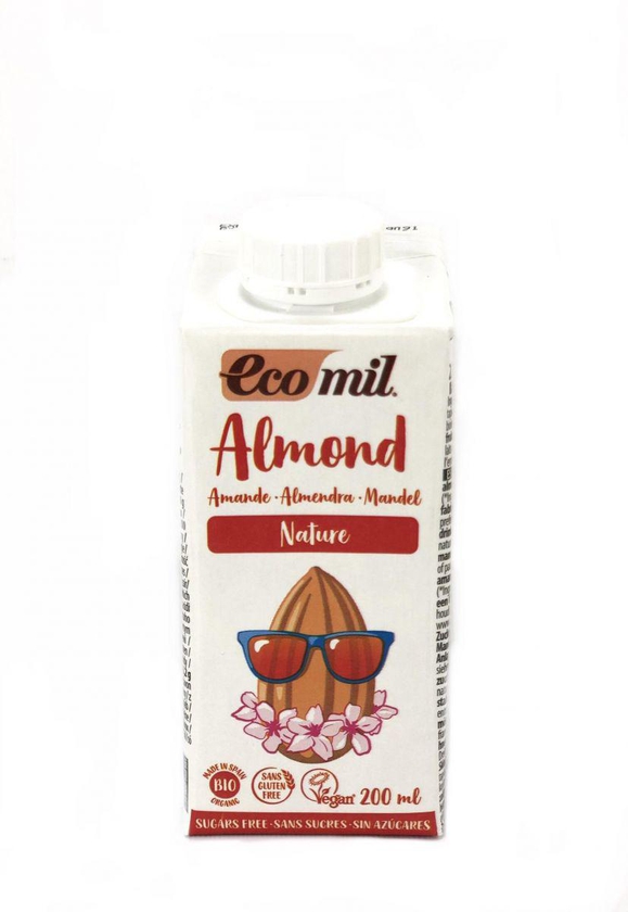 Organic almond syrup - Ecomil - product weight 200 ml