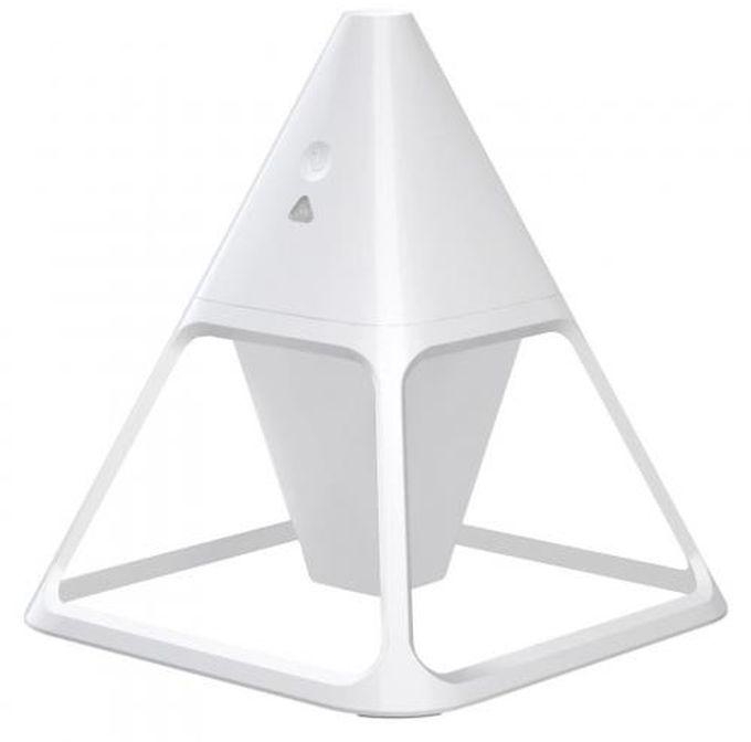 Humidifier Pyramid Ultrasonic Silent 3Color LED Night 140Ml SensorTouch -Remote Control White
