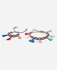ZISKA Set Of 2 Piece - Thread Choker And Thread Bracelets - Multicolour