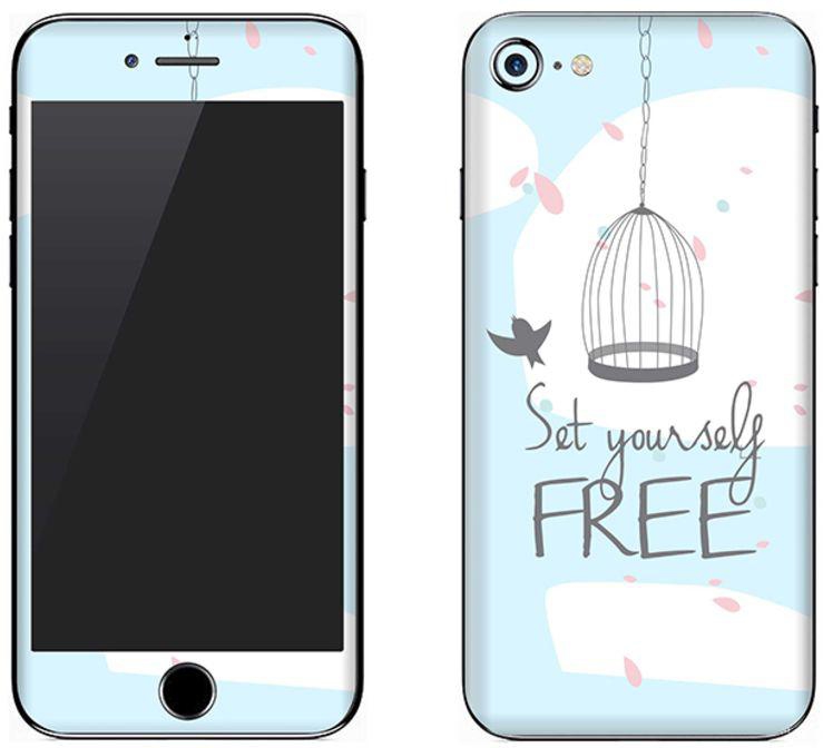 Vinyl Skin Decal For Apple iPhone 8 Set Yourself Free