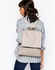 ASOS Zip Front Square Backpack - Grey