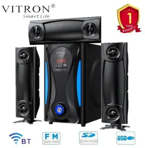 Vitron 3.1CH10000watts Sub Woofer Multimedia Speaker System- BT/USB/SD/FM