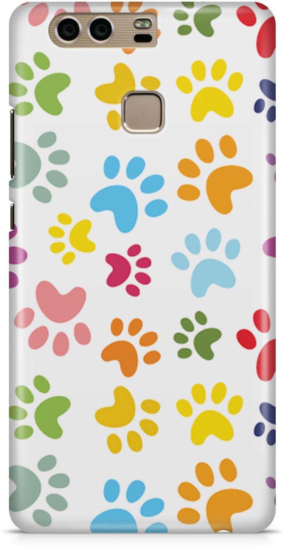 Coloured Footprint Paws Animal Cat Dog Rabbit Phone Case Cover for Huawei P9