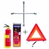 A&S - Fire Extinguisher + Wheel Spanner And C- Caution Sign