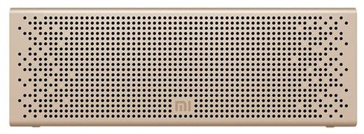 Xiaomi Mi Wireless Bluetooth Speaker with AUX input, Hands Free Support For Calls, Portable, For Outdoor, Home & Travel Compatible With Smartphones, Tablets, TVs, Laptops etc – Gold – Metallic Finish