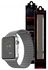 Apple Watch Band 42mm/44mm/45mm Leather Loop Watch Strap Compatible with iWatch Series Ultra/8/7/SE/6/5/4/3/2/1 رمادي