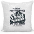 Photographer Themed Sequin Decorative Throw Pillow White/Grey/Silver