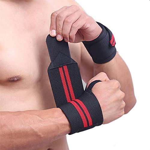 fasafii 1pair Sports Weightlifting Wrist Support Fitness Training Gloves Weight Lifting Wrist Bands Straps Wraps Gym Weightlifting 907 (Color : Grey, Size : 50 * 8cm)