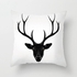 1PCSBlack And White Animal Prints Pattern Decorative Cushion Cover For Sofa Car Morden Pillow Case Peach skin velvet