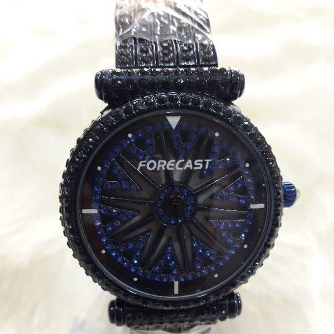 Forecast Blue Face Rolling Wrist Watch
