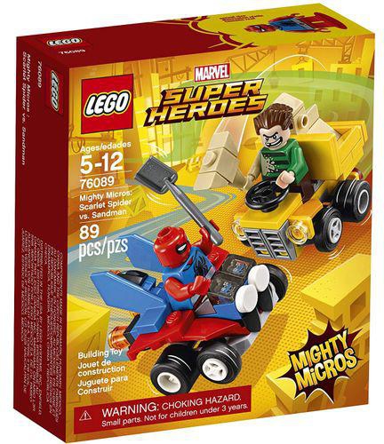 Lego Marvel Super Heroes Mighty Micros: Scarlet Spider vs. Sandman 76089 Building Kit (89 Piece)