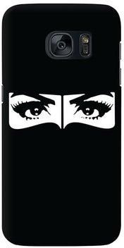 Premium Slim Snap Case Cover Matte Finish for Samsung Galaxy S7 Edge Naqabi Eyes