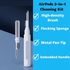 Ajwaa Multi Cleaning Bluetooth Earphones Pen, Earbuds Cleaner Kit/Wax Remover with Brush - Mobile Phone, Keyboard, Wireless Earplugs Charging Box, Laptops, Camera Dust Cleaning Tool Box