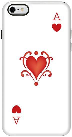 Stylizedd  Apple iPhone 6 Plus Premium Dual Layer Tough case cover Gloss Finish - Ace of Hearts  I6P-T-82