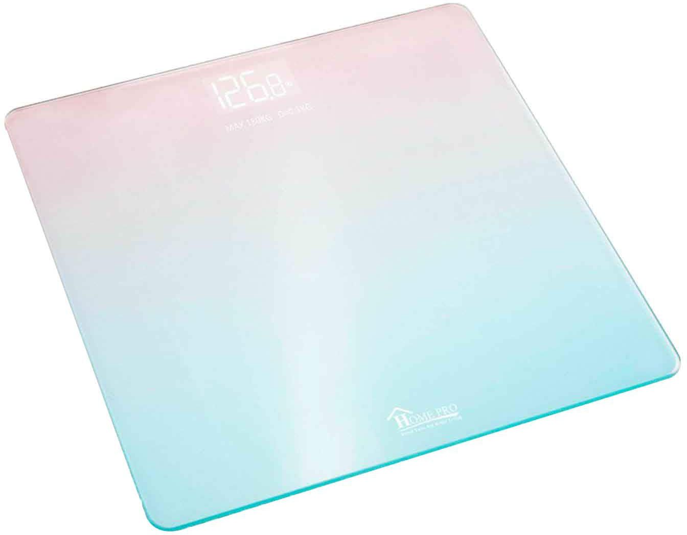 Home Pro Digital Bathroom Scale 26x26cm Pink