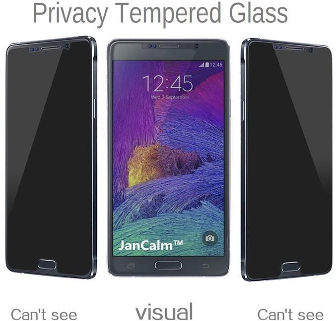 Bdotcom Privacy Anti Spy Premium Tempered Glass Screen Protector for Samsung A6 Plus 2018