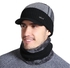 2pcs/set Men's Winter Hat Cotton Thicken Winter Warm Beanies hat For Men Fashion Unisex Knitted Hats