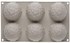 سيليكومارت قالب سيليكون صغير جيما، صينية مرنة بتقنية ثلاثية الابعاد تصنع 6 حلويات مزخرفة على شكل احجار كريمة، سهلة الفك والفرن والميكروويف والفريزر وغسالة الصحون، صنع في ايطاليا
