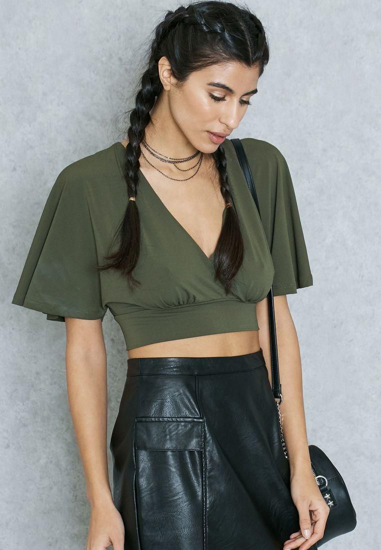 Wrapped Cropped Top