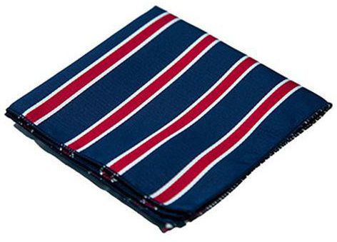 Men`s Square Pocket Handkerchief- Navy Blue