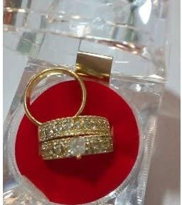 Ivorian Gold Plated Wedding Ring Set