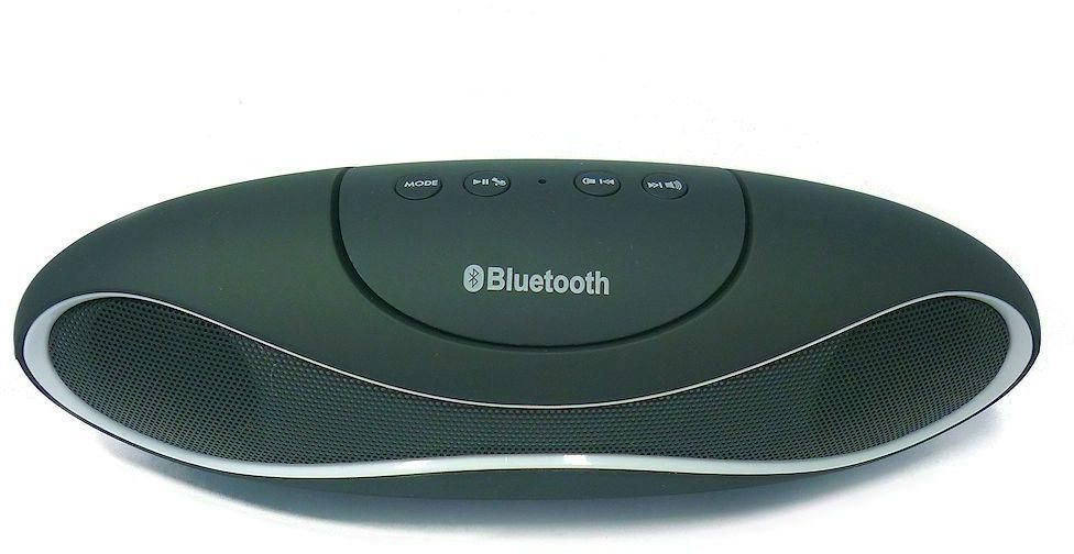 Bluetooth Speaker Wireless Speaker with FM Radio SD Line In AUX and Mic - BLACK color