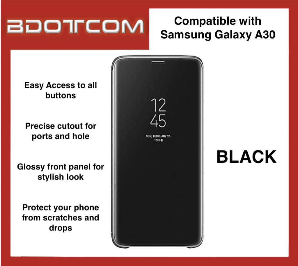 Bdotcom Clear View Cover Samsung Galaxy A30 Case (4 Colors)