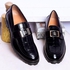 Depally Men BIG BUTTON Designers Shoe Black